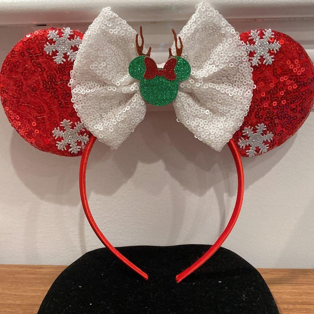 Christmas Minnie Mouse headband